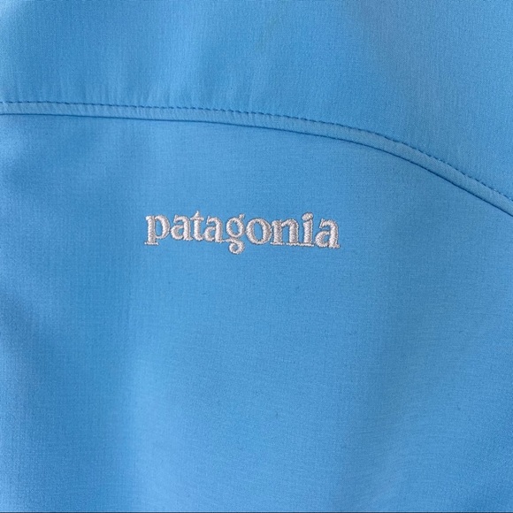 Patagonia Polartec Womens Full Zip Windblock Softshell Jacket Light Blue Medium - Picture 3 of 13